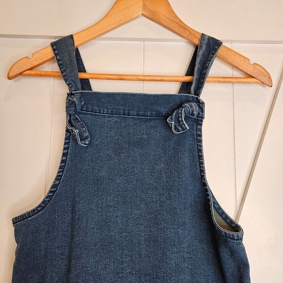 Adriano Goldschmied Girls Size Large Joslyn Denim Jumper Dress Blue - Picture 2 of 8